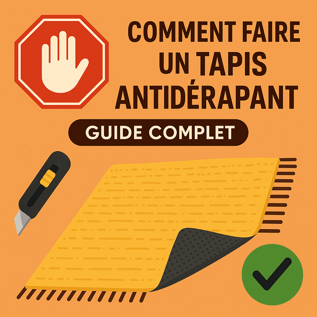 Comment faire un tapis antidérapant ?