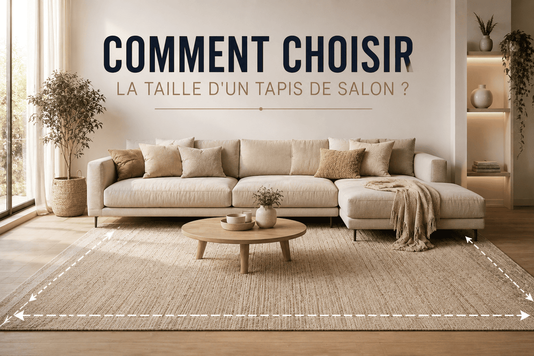 Comment choisir la taille d'un tapis de salon ?
