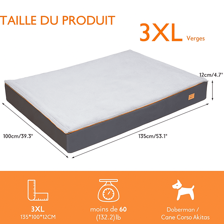 Tapis pour chien orthopedique
