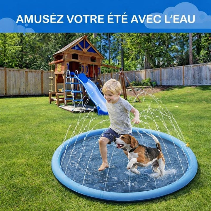 Tapis pour chien d'arrosage