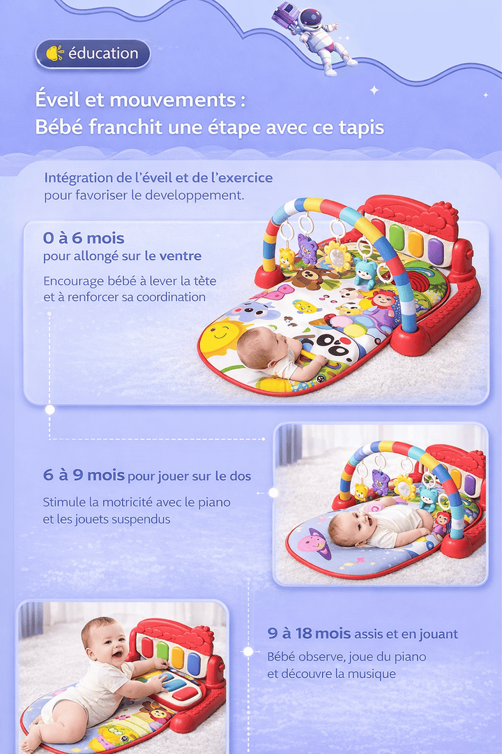 Tapis d'éveil sensoriel