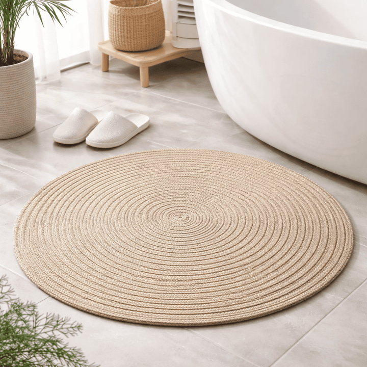Tapis de bain rond
