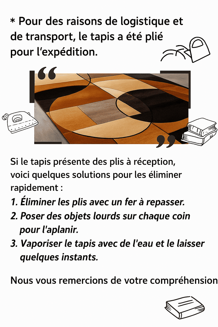 Tapis salon couleur chaude