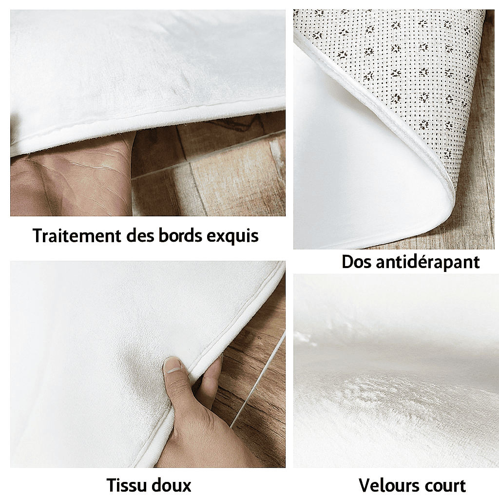 Tapis salon gris foncé