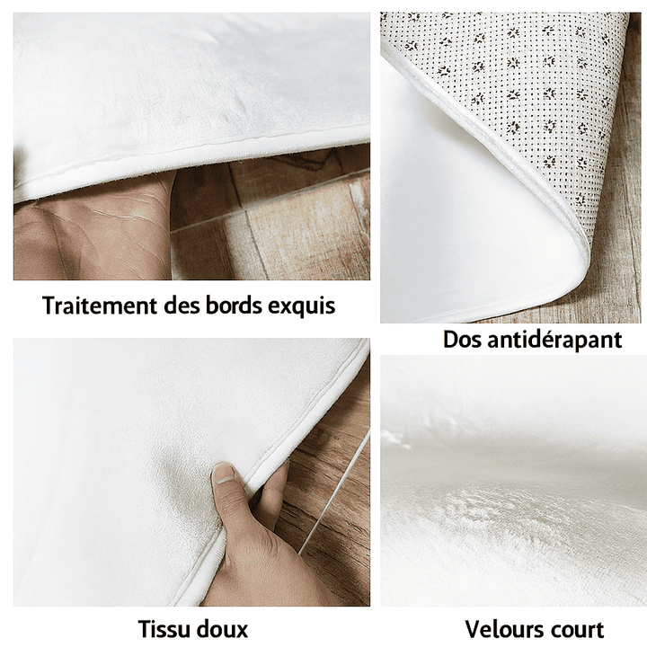 Tapis salon gris foncé