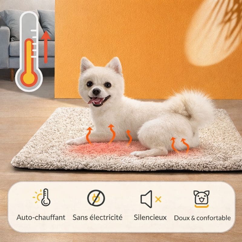 Tapis pour chien chaud