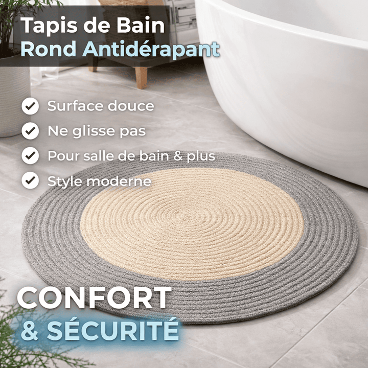 Tapis de bain rond