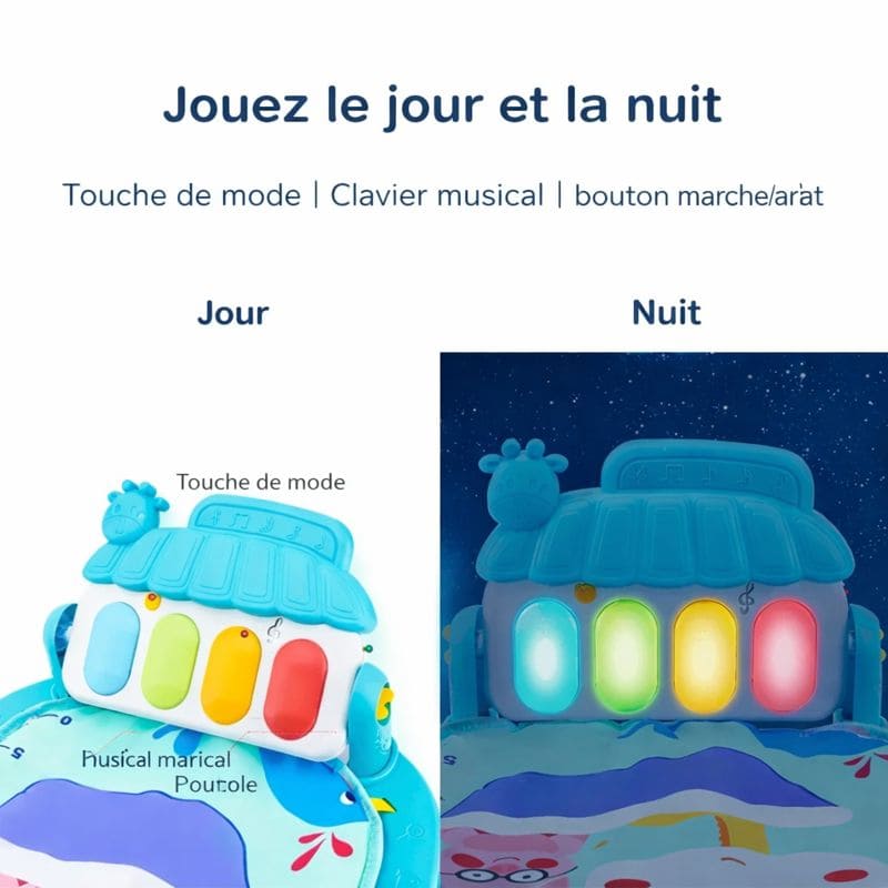 Tapis d'éveil piano