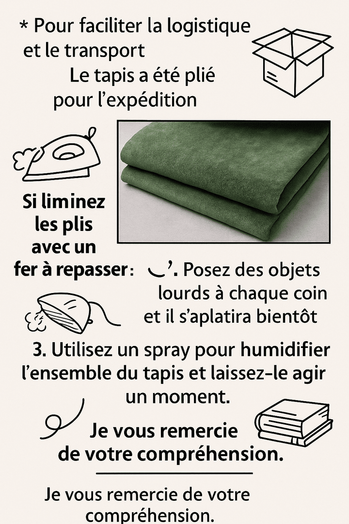 Tapis salon vert