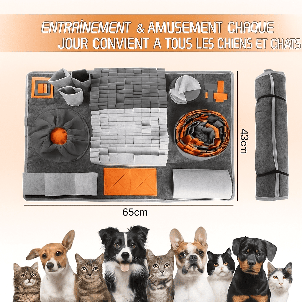 Tapis pour chien de fouille