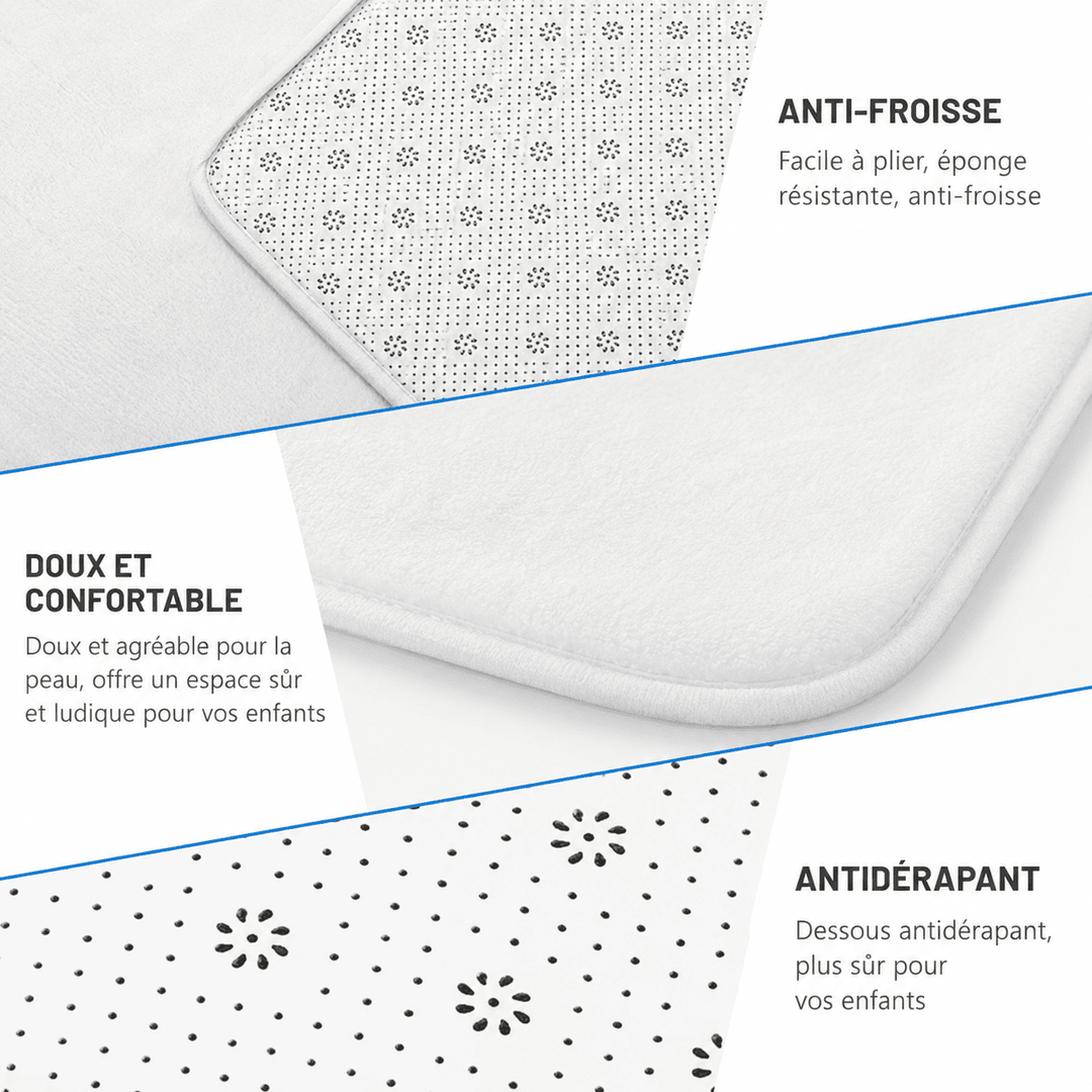 Structure du tapis persan rouge avec revêtement antidérapant, surface confortable et conception résistante pour un usage quotidien.