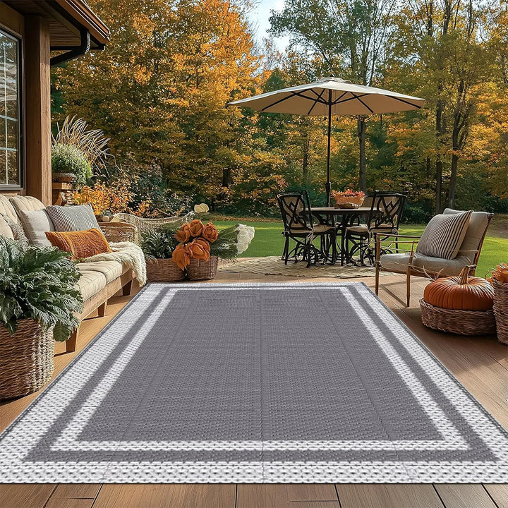 Tapis exterieur gris