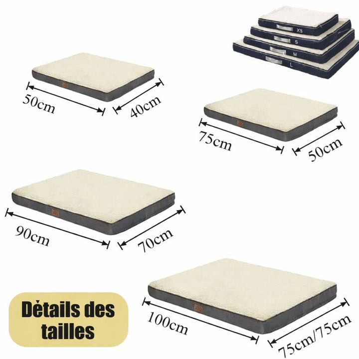 Tapis pour chien memoire de forme