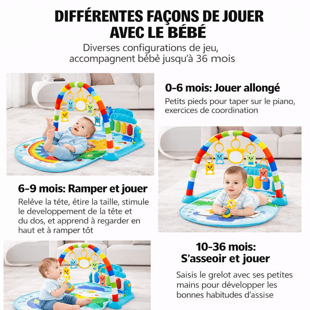caractéristiques et fonctionnalités du tapis d’éveil musical pour nourrisson