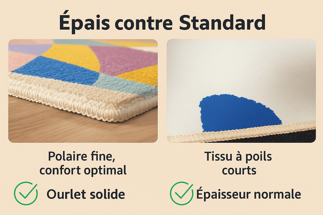 Tapis salon moderne coloré