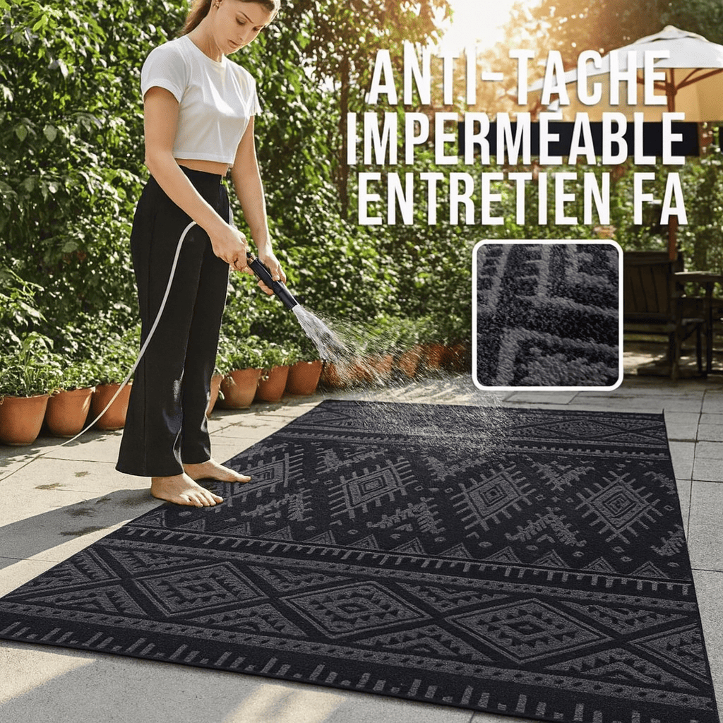 Tapis exterieur noir