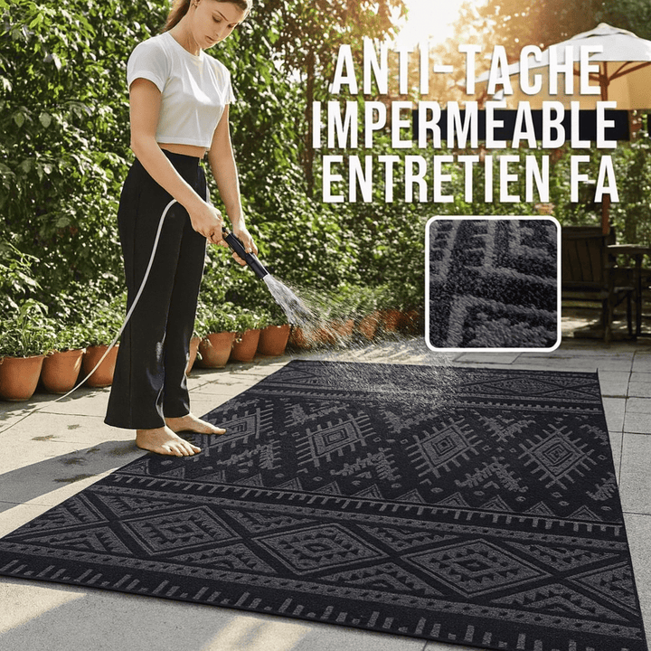 Tapis exterieur noir