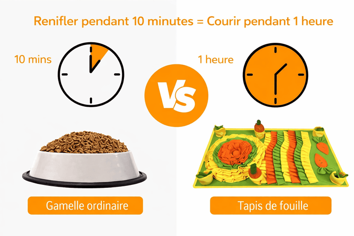 Tapis pour chien jeu