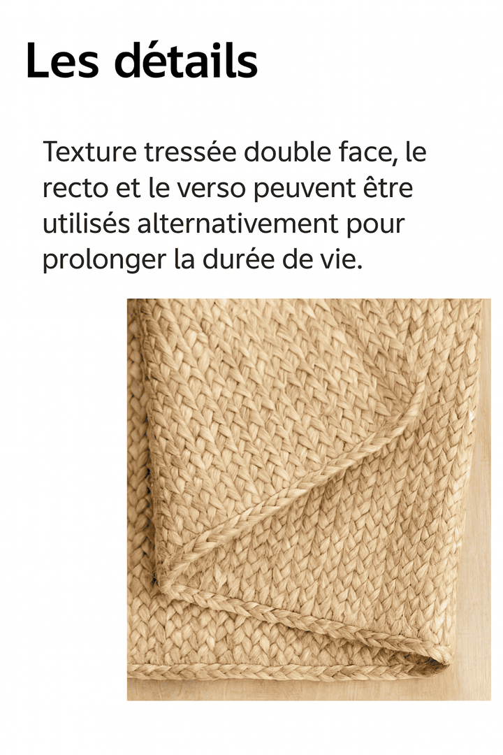 Tapis salon naturel