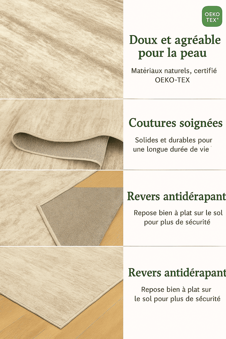 Tapis salon crème