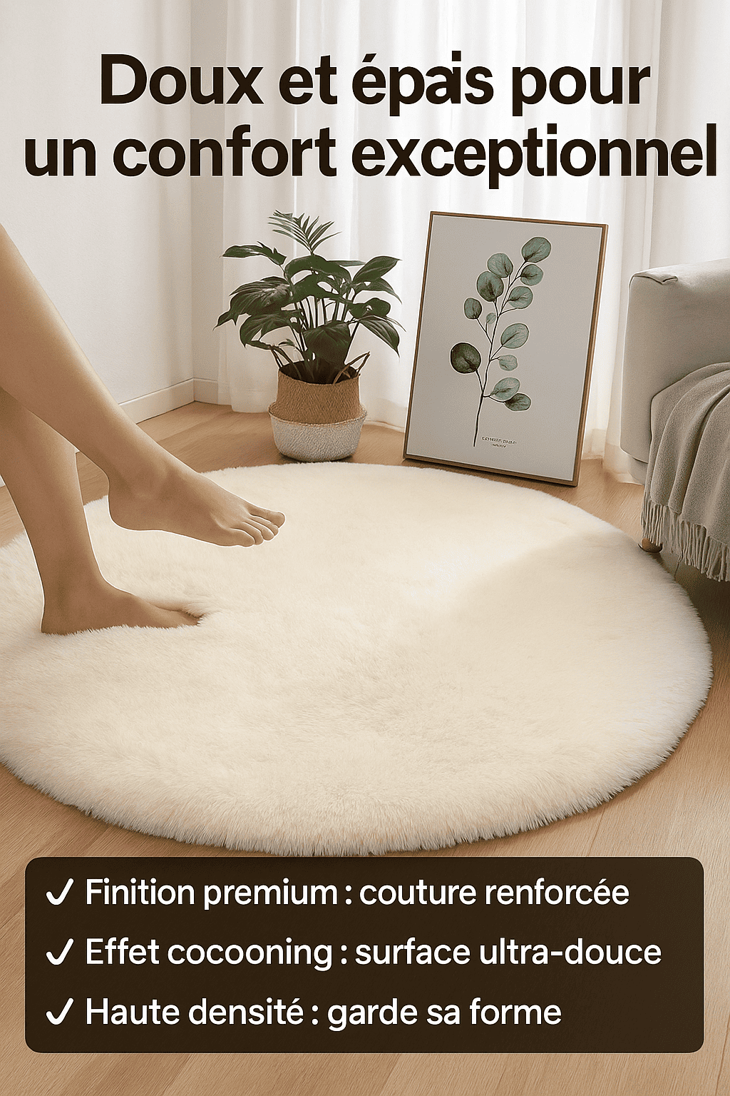 Tapis salon rond