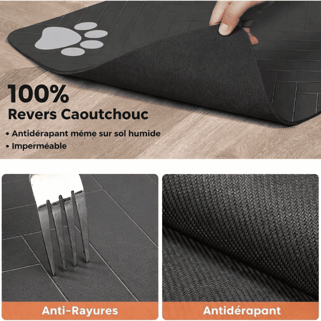Tapis absorbant pour gamelle chien