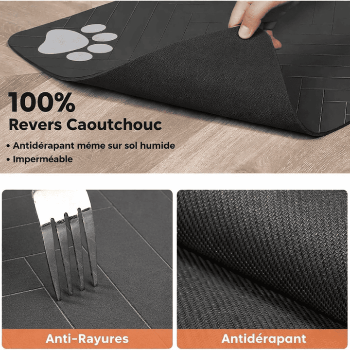 Tapis absorbant pour gamelle chien