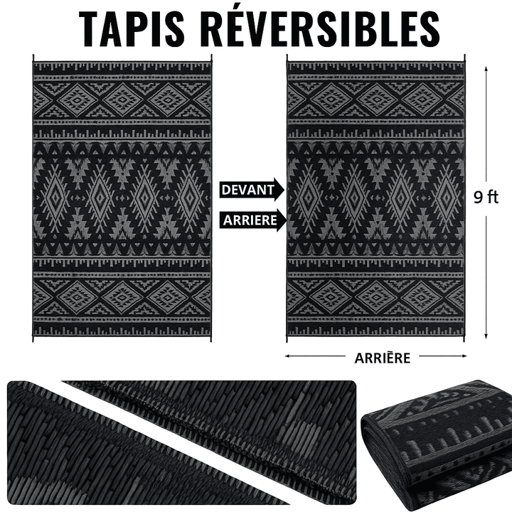 Tapis exterieur noir