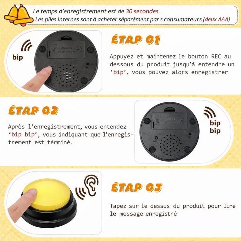 Tapis pour chien communication