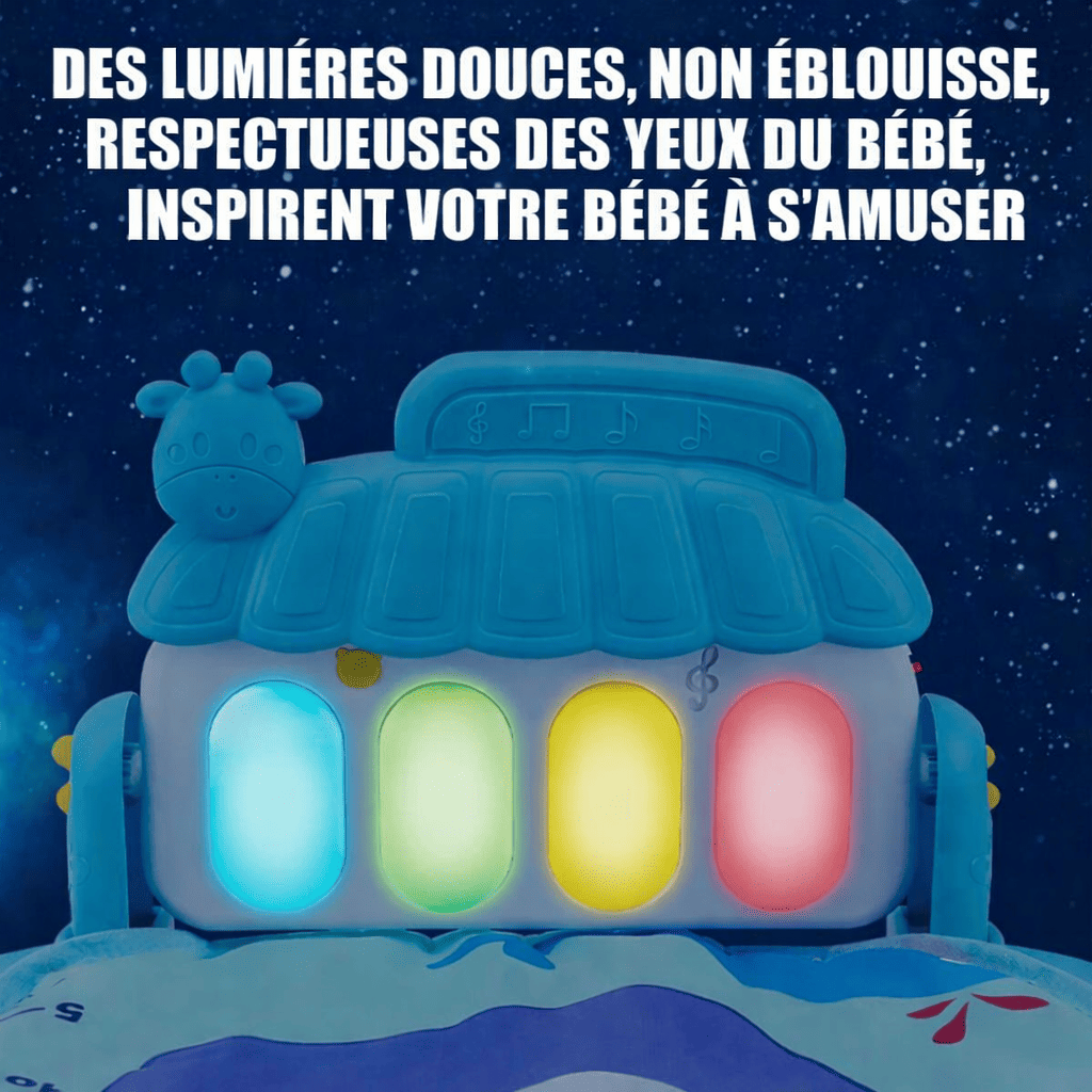 piano lumineux du tapis d’éveil musical bébé avec touches colorées