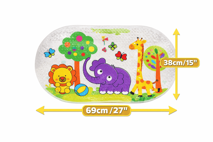 tapis de bain enfant baignoire antidérapant dimensions 69x38 cm avec ventouses sécurité