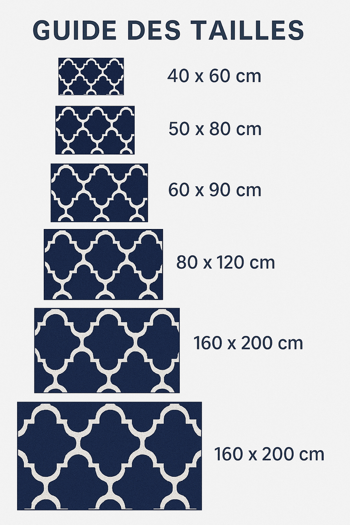 Tapis exterieur bleu