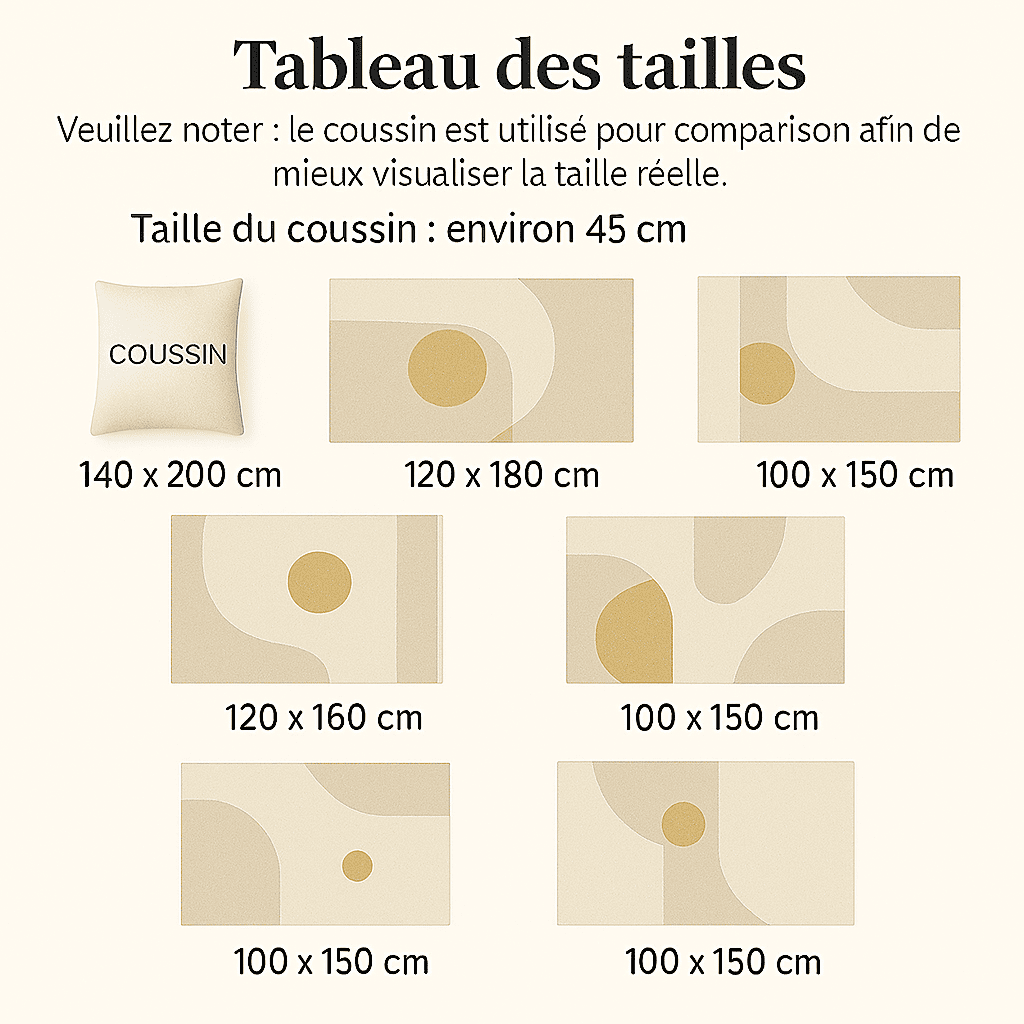 Tapis salon facile entretien