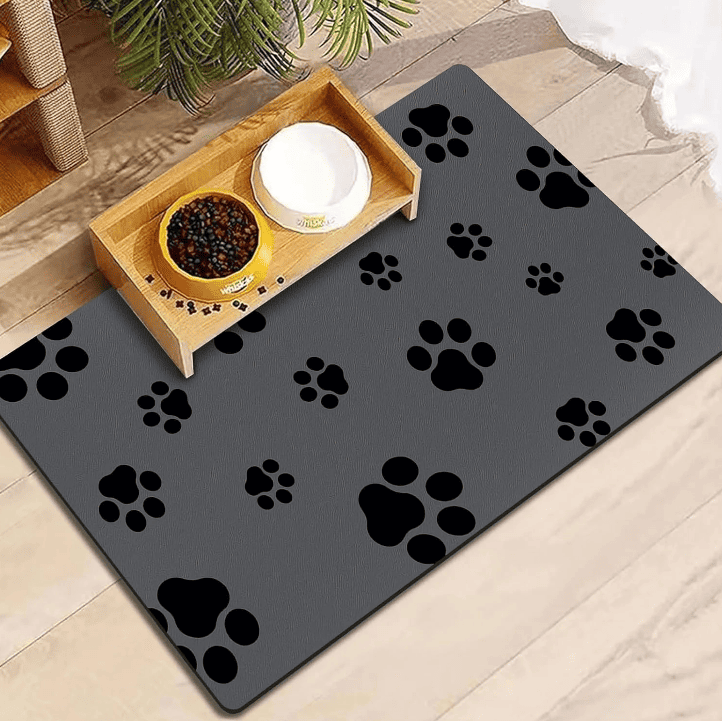 Tapis absorbant pour gamelle chien