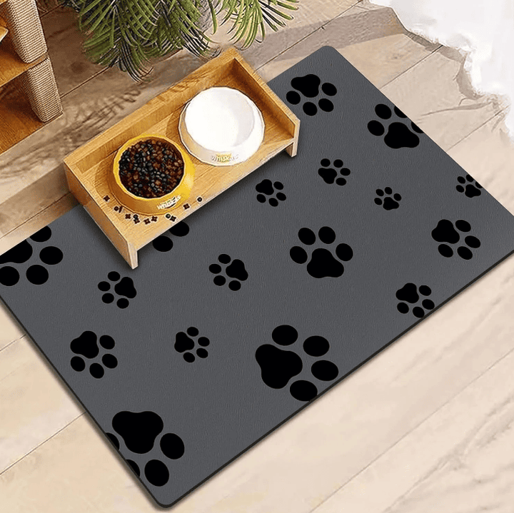 Tapis absorbant pour gamelle chien