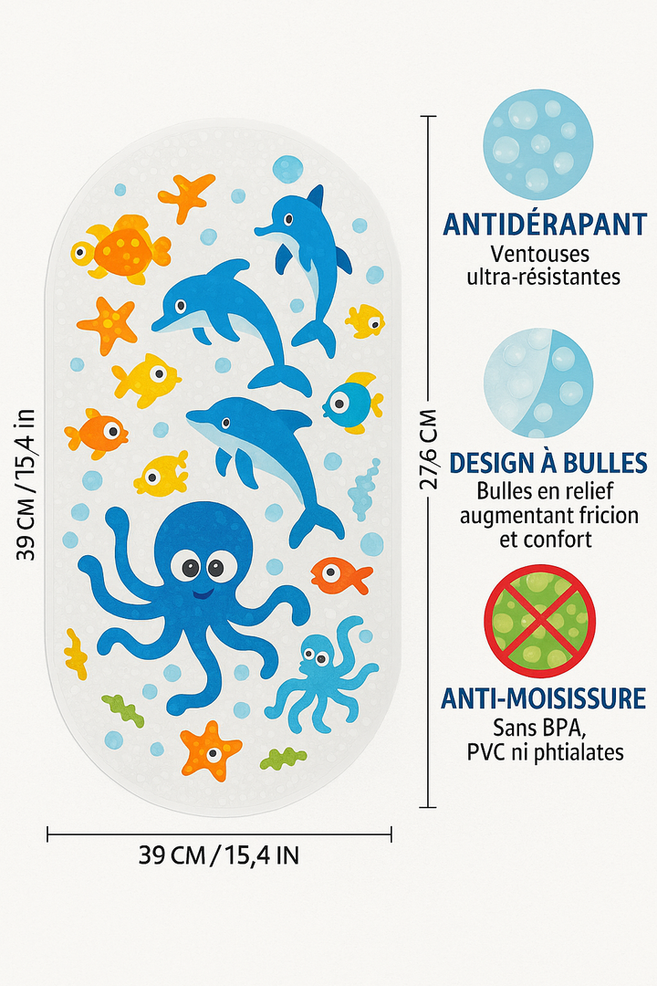 Tapis de bain pour bébé
