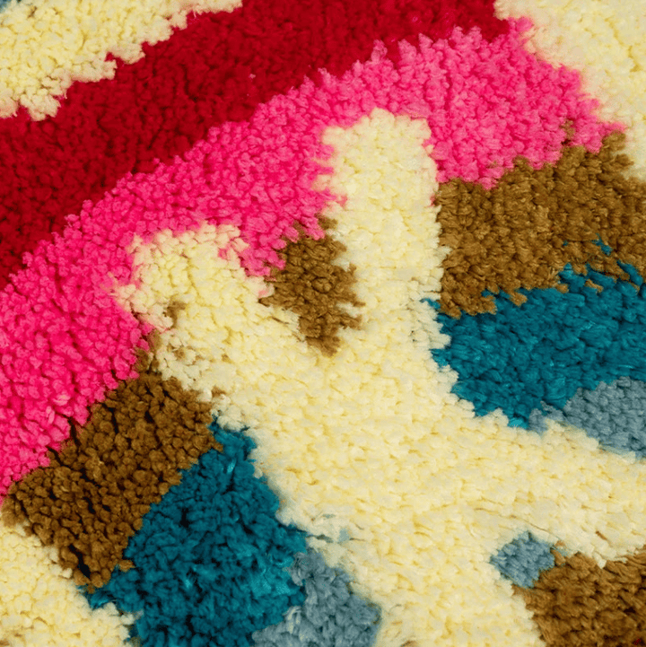 tapis de bain coloré vif design tendance salle de bain