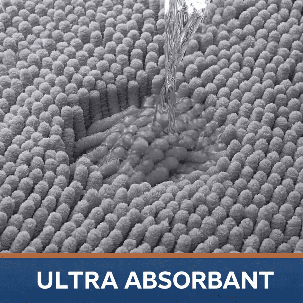 tapis de bain xxl ultra absorbant microfibre chenille