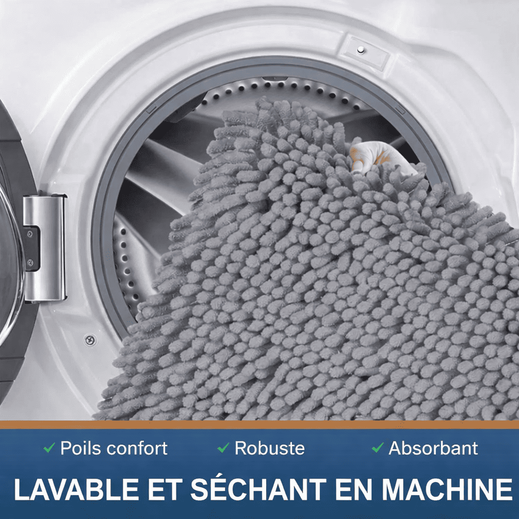 tapis de bain xxl lavable en machine séchage rapide