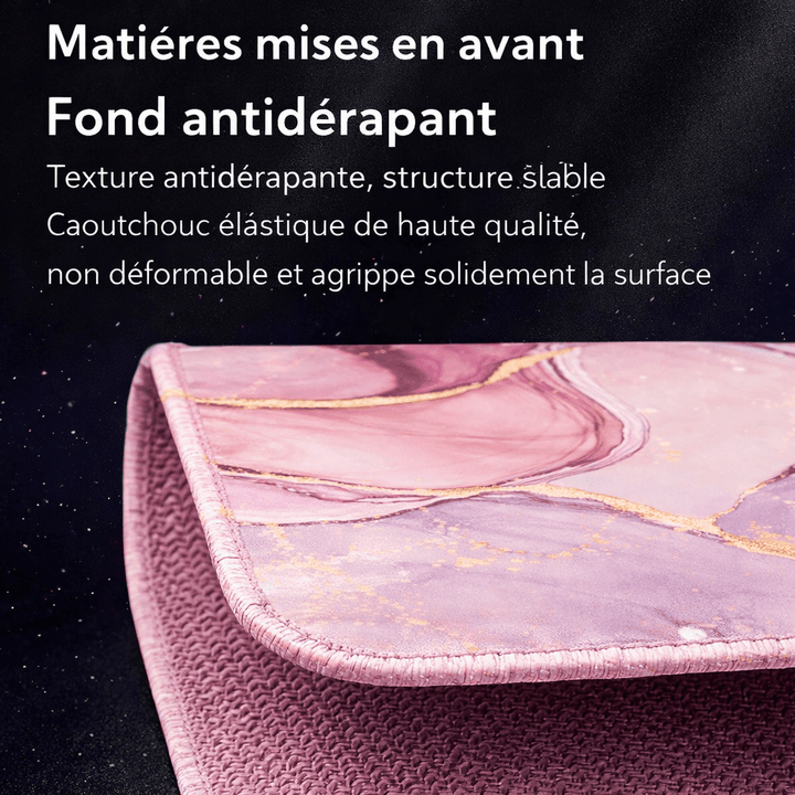 Base antidérapante en caoutchouc tapis de souris design grand format haute stabilité