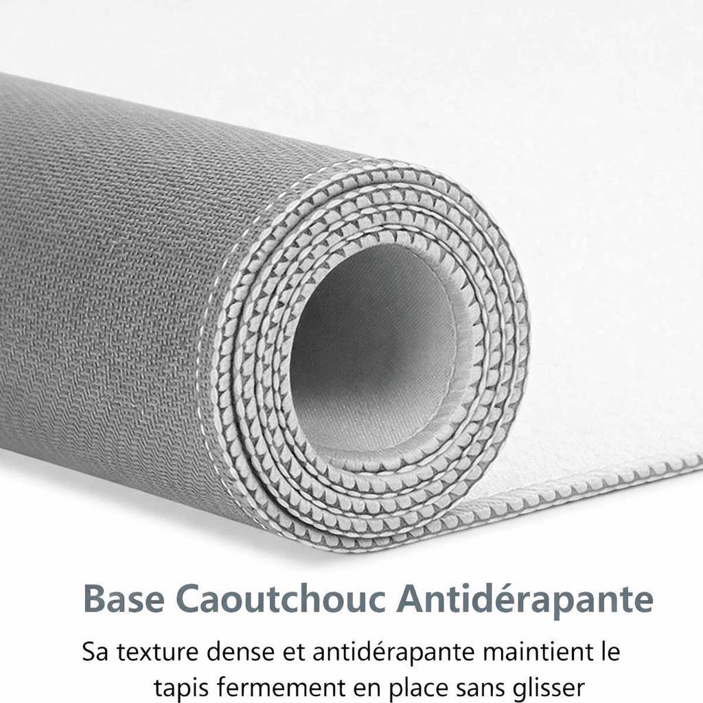 tapis de souris gris antidérapant caoutchouc base texture haute adhérence bureau