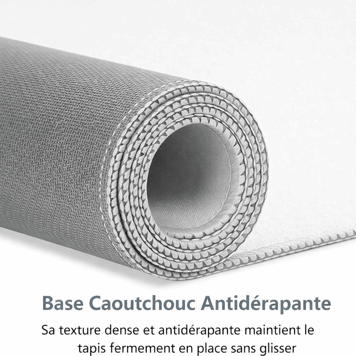 tapis de souris gris antidérapant caoutchouc base texture haute adhérence bureau