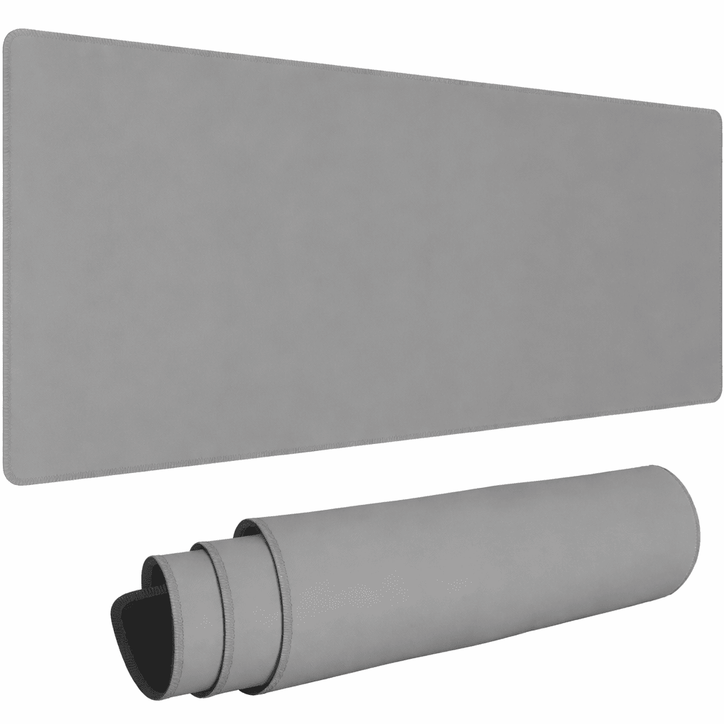tapis de souris gris XXL design minimaliste grand format bureau antidérapant