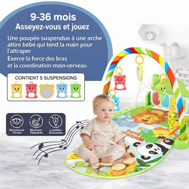 Tapis d'éveil avec arche