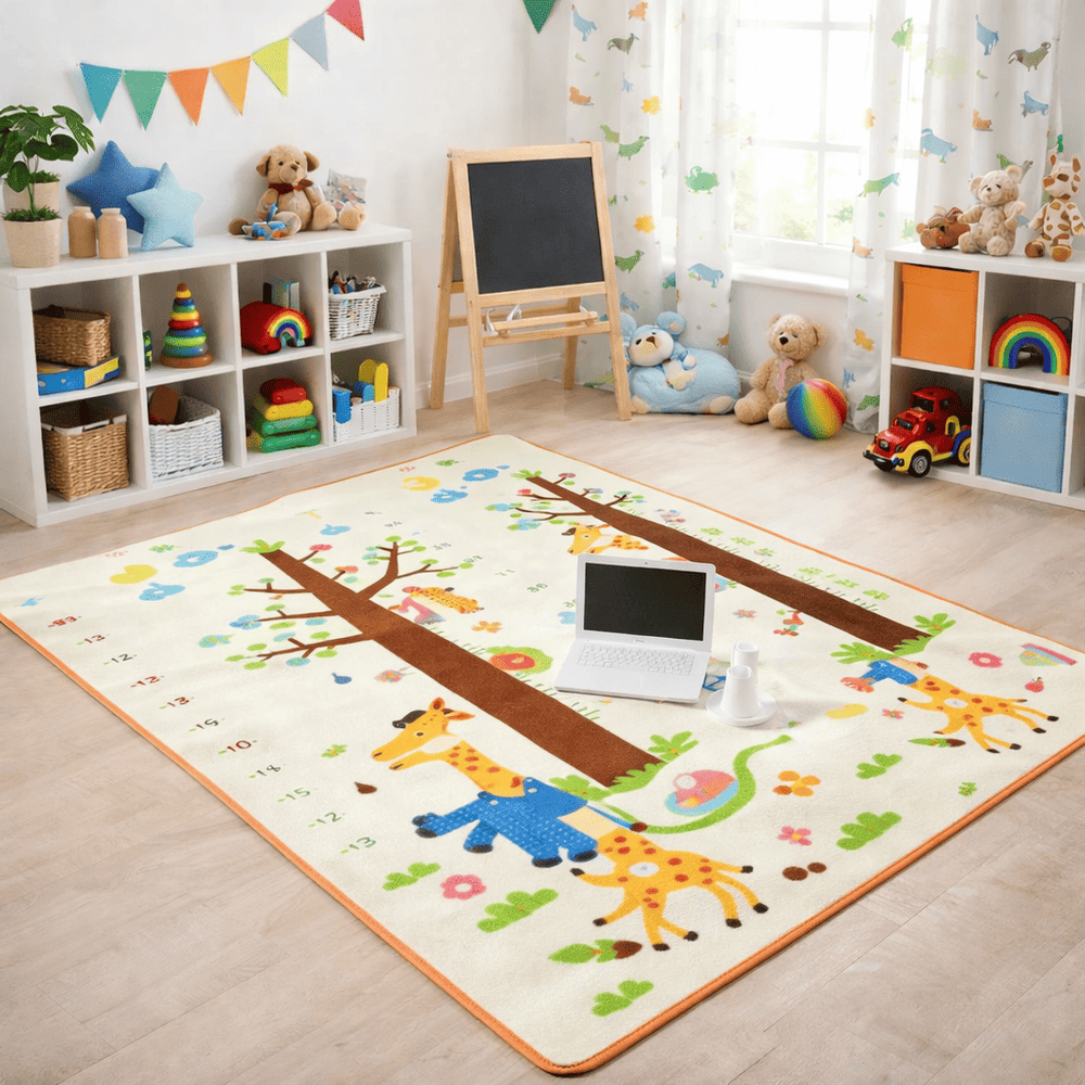 Tapis de jeu bébé en mousse grand format dans chambre enfant, tapis éducatif doux et sécurisé pour éveil
