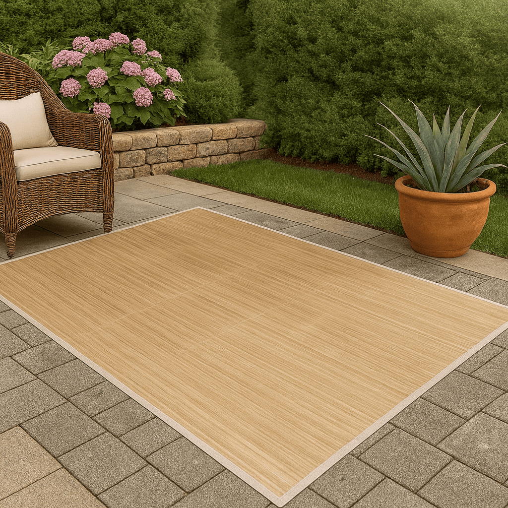 Tapis exterieur bambou