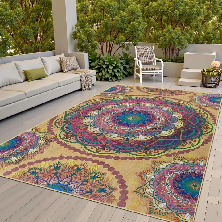 Tapis exterieur coloré