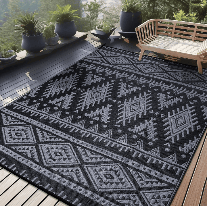 Tapis exterieur noir