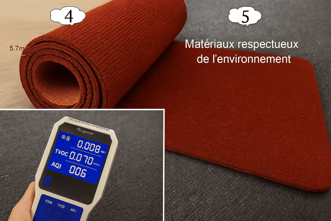 Tapis exterieur rouge