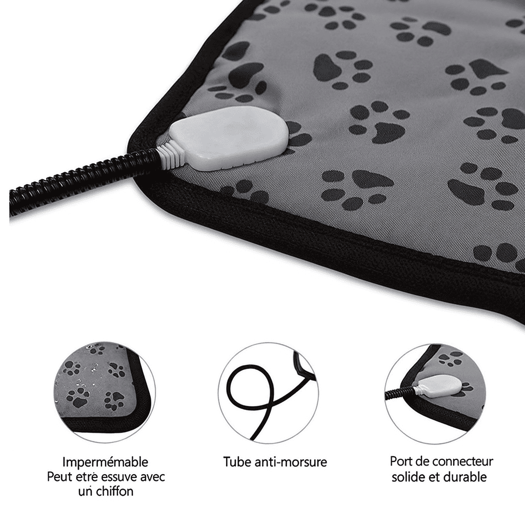 Tapis pour chien chauffant